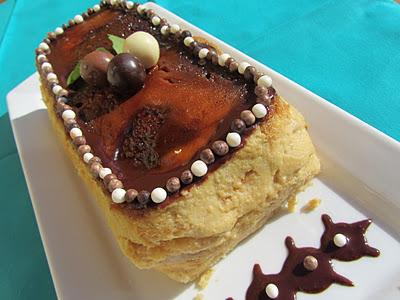 Pudin de pan y peras