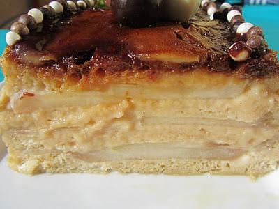 Pudin de pan y peras