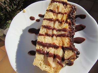 Pudin de pan y peras