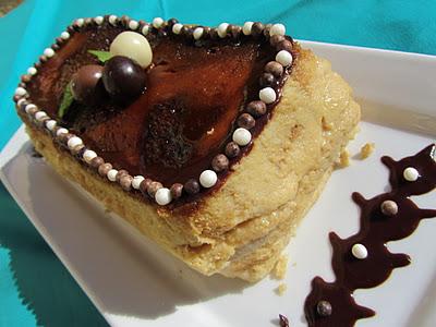 Pudin de pan y peras