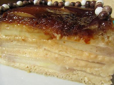 Pudin de pan y peras