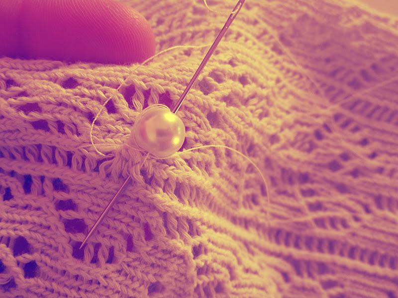 DIY - Calcetines vintage - I love perlas