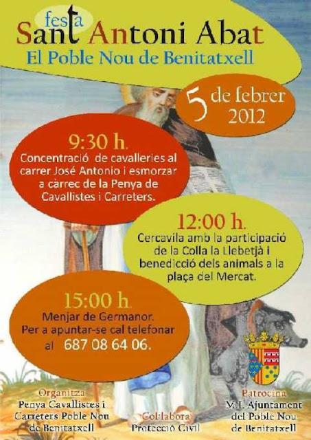 Benitachell / El Poble Nou de Benitatxell. Festa de Sant Antoni Abat 2012