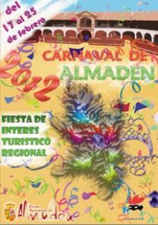 La concejalía de Festejos del Excmo. Ayuntamiento de Almadén da a conocer el cartel anunciador del Carnaval 2012