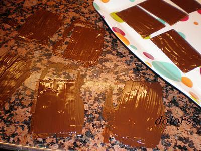 Mil hojas de chocolate con crema de naranja