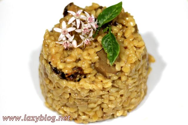 Falso risotto de puntalette con AOVE Royal y vermut