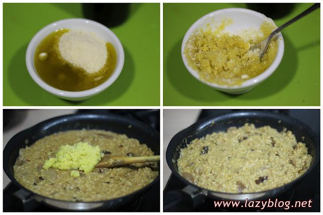 Falso risotto de puntalette con AOVE Royal y vermut