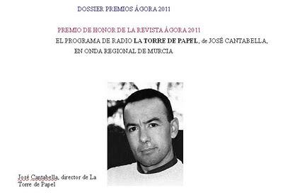Dossier Premios Ágora- Andrés Salom 2011, categorías A, E y Revelación