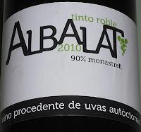 Albalat Roble 2010, de Bodega La Encina