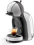 Krups Nescafé Dolce Gusto Mini Me S Cafetera de cápsulas con 15 bares de presión, capacidad 0.8 L, bebidas frías o calientes, modo Eco, Play&Select, Thermoblock, 35 tipos café, Gris antracita