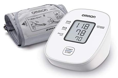 OMRON X2 Basic Tensiómetro de Brazo digital, medición precisa de la presión arterial y el pulso, validado clinicamente, 1 Unidad (Paquete de 1)