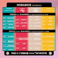 Horarios Festival Tomavistas 2024