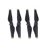 2Pairs DJI Mavic Air Props Blade, CW CCW Hélice de Liberación Rápida Carbon Fibre Propeller Blades RC Drone Quadcopter Accesorio para Mavic Air(Gold Stripe)