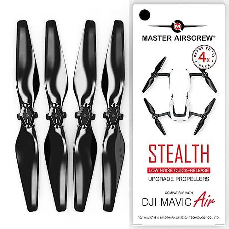 Hélices Master Airscrew Stealth para DJI Mavic Air - Negro, 4 piezas