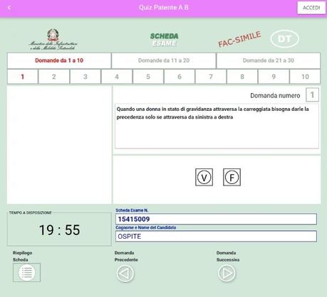Prueba de licencia de conducir