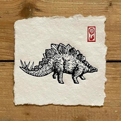 Los linograbados dinosaurianos de Christophski Los linograbados dinosaurianos de Christophski