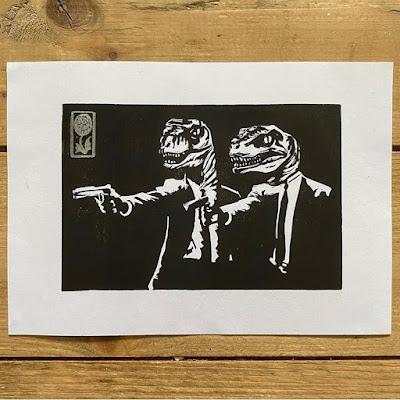 Los linograbados dinosaurianos de Christophski