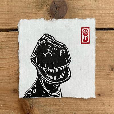 Los linograbados dinosaurianos de Christophski Los linograbados dinosaurianos de Christophski