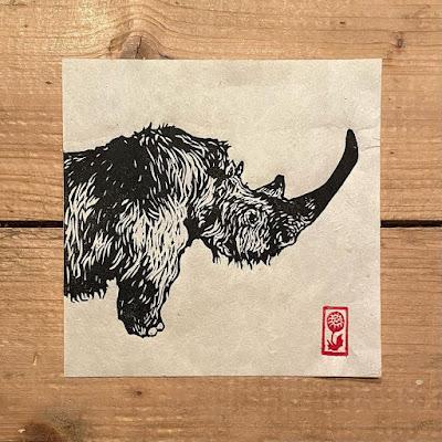 Los linograbados dinosaurianos de Christophski Los linograbados dinosaurianos de Christophski