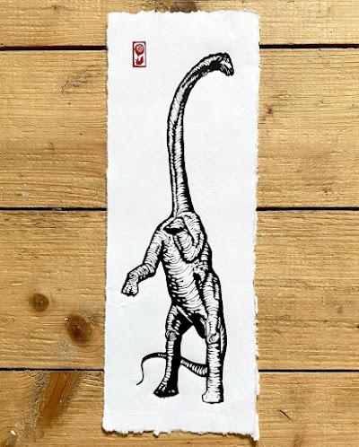 Los linograbados dinosaurianos de Christophski Los linograbados dinosaurianos de Christophski