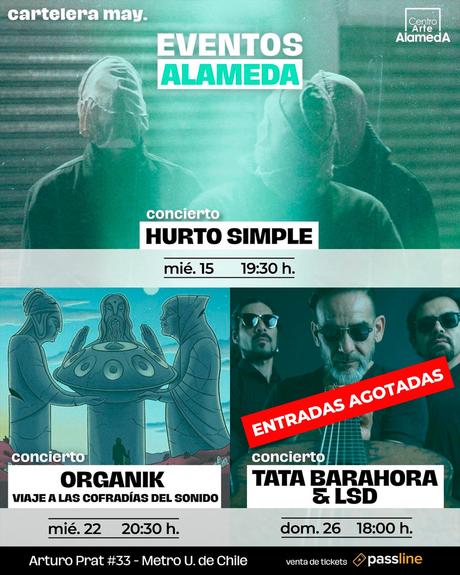 Descubre la Cartelera del Centro Arte Alameda del jueves 9 al miércoles 15 de mayo