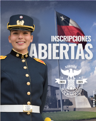 Escuela Militar del Ejército de Chile inicia proceso de admisión 2024.