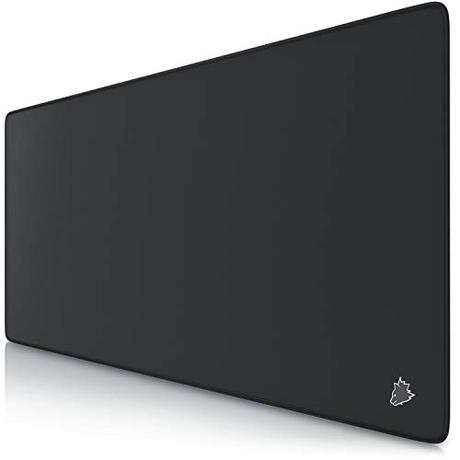 CSL-Computer - Alfombrilla de ratón Speed Gaming Titanwolf Negro 900 x 400 mm - Base de Mesa Grande - Mejora la precisión y la Velocidad, 23032532, Talla XXL Tipo 1