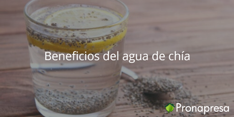 Beneficios del agua con chía