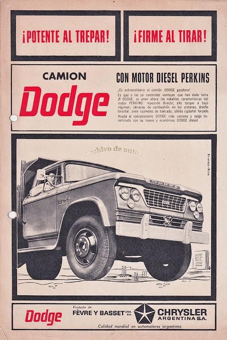 Dodge DP-400 con motor diésel Perkins del año 1964
