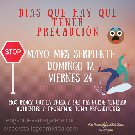 Días Peligro ⚡ mes serpiente 🐍 2024