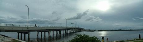 El Indian River y el North Causeway entre Fort Pierce y North Hutchinson Island al comienzo de la ruta