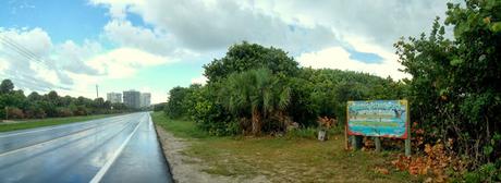 Hacia el norte sobre la A1A en St Lucie County