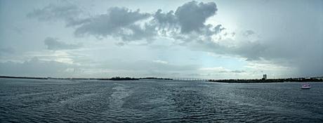 Indian River desde la A1A entre el continente y las Barrier Islands