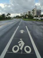 Carril de bicicletas en la A1A