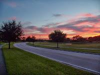 Atardecer por la carretera