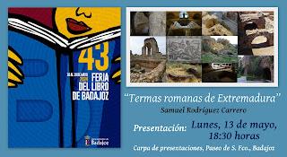 Termas romanas de Extremadura, en la 43ª Feria del Libro de Badajoz