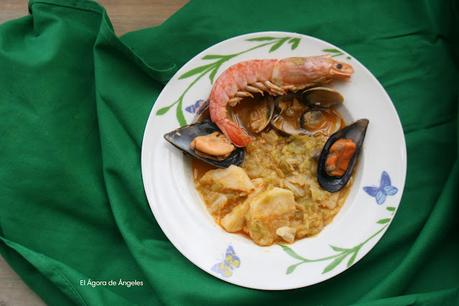 Repollo con marisco El Ágora de Ángeles