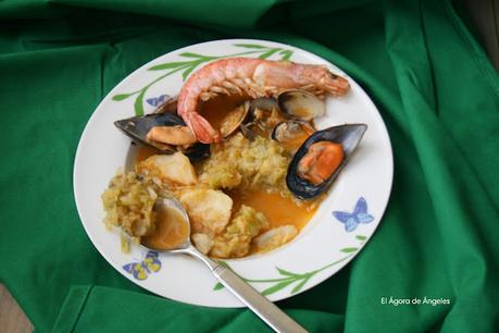 Repollo con marisco El Ágora de Ángeles