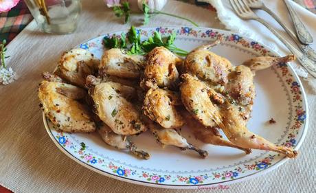 Codornices en airfryer