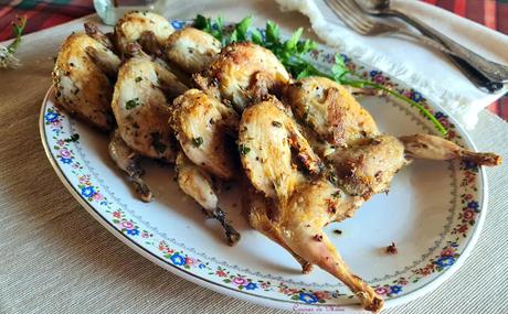 Codornices en airfryer