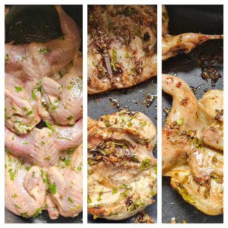 Codornices en airfryer