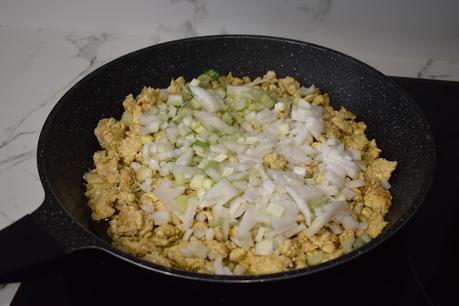 Berenjenas rellenas de pollo y verduras