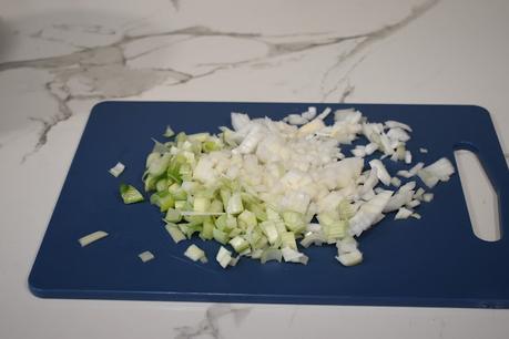 Berenjenas rellenas de pollo y verduras