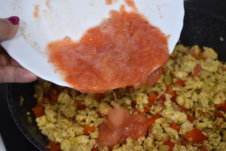 Berenjenas rellenas de pollo y verduras