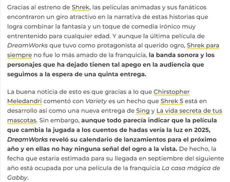 ¿Cuándo se estrena 'Shrek 5'? Mira y entérate de todos los detalles