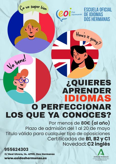 Admisión Curso 2024/2025 Escuela Oficial de Idiomas Dos Hermanas