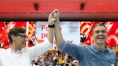 Éxito socialista en Cataluña en un momento oportuno.