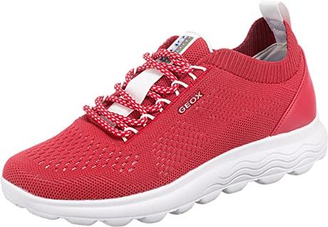 Geox D SPHERICA A, Zapatillas, Mujer, Rojo Red, 38 EU