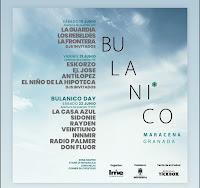 a Casa Azul, Sidonie, La Guardia y Eskorzo actuarán en el ciclo de conciertos Bulanico que se celebrará en Maracena durante junio. Será en el Anfiteatro Carlos Cano y está organizado por La Máquina de Escribir y el Ayuntamiento.  Así, el sábado 15 de junio se vivirá una tarde noche de auténtico rock nacional con La Guardia, Los Rebeldes y La Frontera, con entradas desde 22 euros. El viernes 21 de junio es el turno de la fusión de estilos, comandada por la legendaria banda granadina Eskorzo, El José, Antílopez y El Niño de la Hipoteca, con pases desde 20 euros.  Como colofón a esta primera edición, el 22 de junio será el Bulanico Day con una jornada de diez horas con algunos de los mejores grupos independientes: La Casa Azul, Sidonie, Rayden, Veintinuno, Innmir, Radio Palmer y Don Fluor, con entradas disponibles desde 29,95 euros.