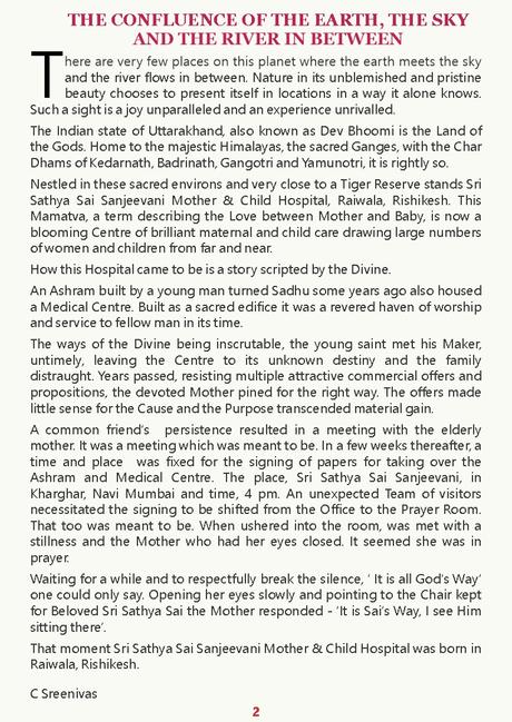 Sai Sanjeevani Newsletter April 2024 Edition